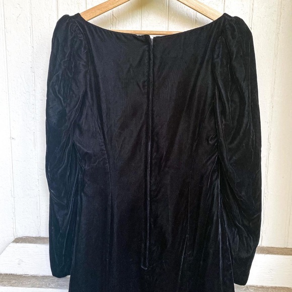 Vintage 1980's Gunne Saxe Jessica McClintock Black Dress - Picture 5 of 5
